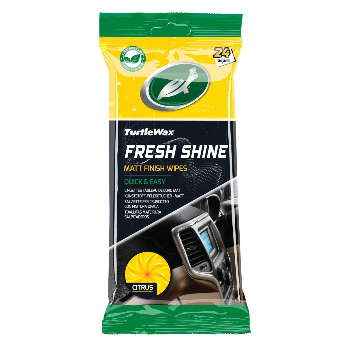 TURTLE WAX Fresh Matt wipes, 24 pcs TURTLE WAX Fresh Matt wipes, 24 pcs