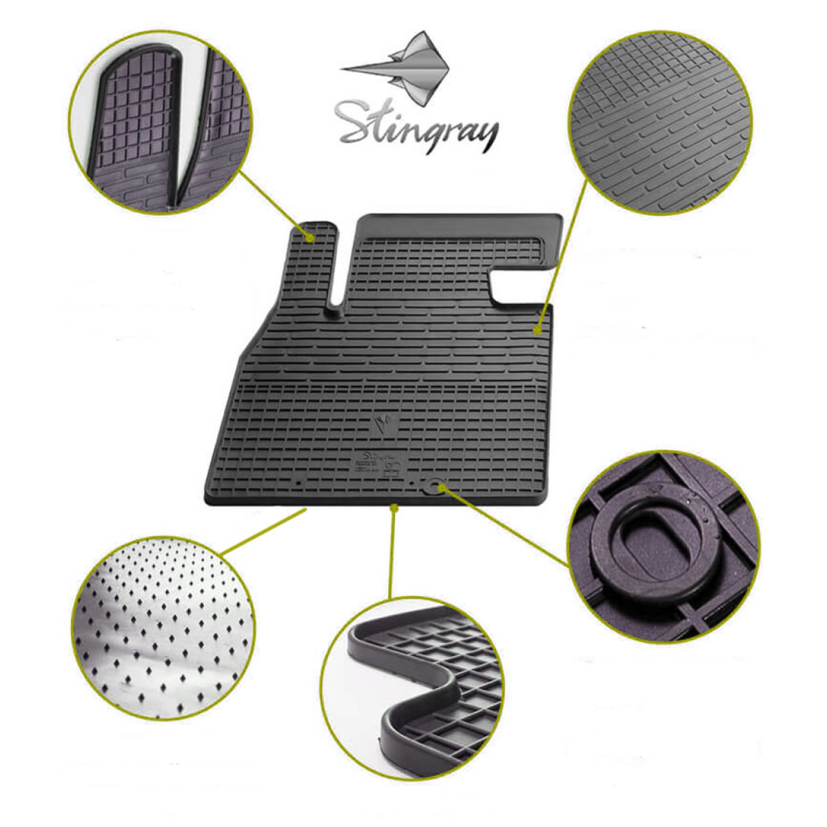 Rubber mats DODGE Dart 2012-2016, 4 pcs / 1053044 Rubber mats DODGE Dart 2012-2016, 4 pcs / 1053044
