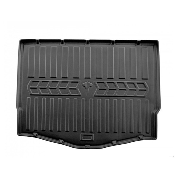 Rubber 3D trunk mat FORD Focus III C346 2011-2018 (hatchback/smal spar wheel) / 6007171 / higher edges