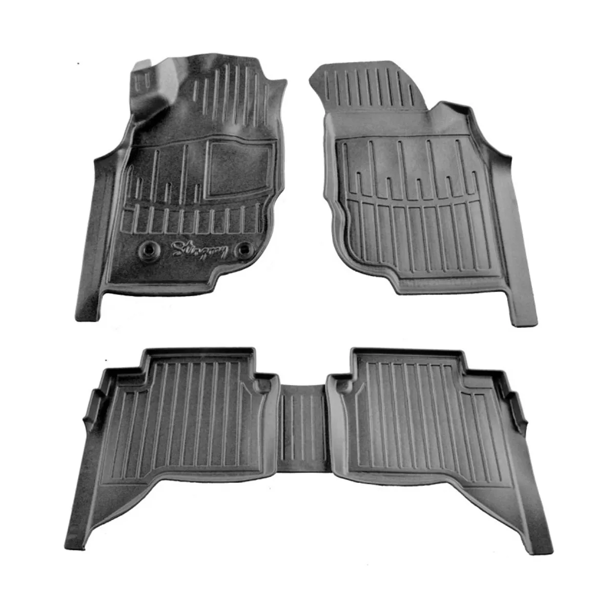 Rubber mats TOYOTA Hilux VII (Crew Cab) 2004-2015 Rubber mats TOYOTA Hilux VII (Crew Cab) 2004-2015