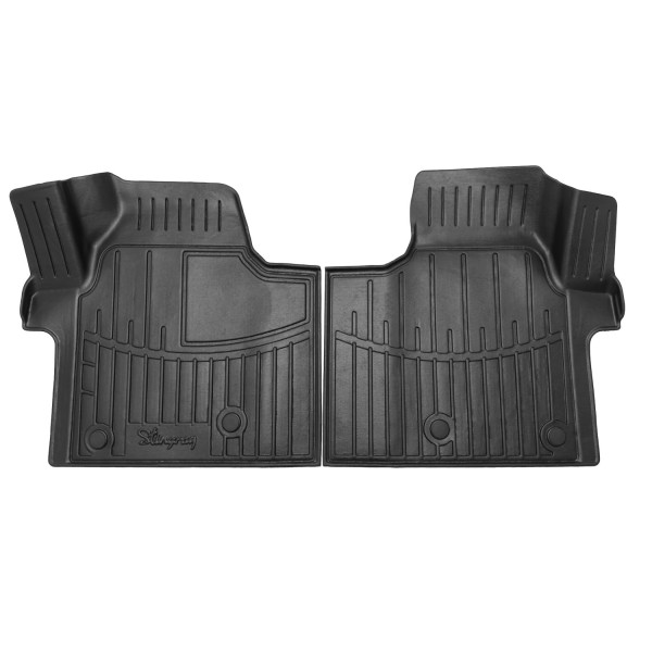 Rubber mats Volkswagen T7 from 2022 (1+1, 1 row)