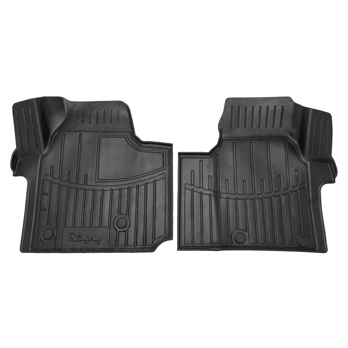 Rubber mats Volkswagen T7 from 2022 (1+2, 1 row)