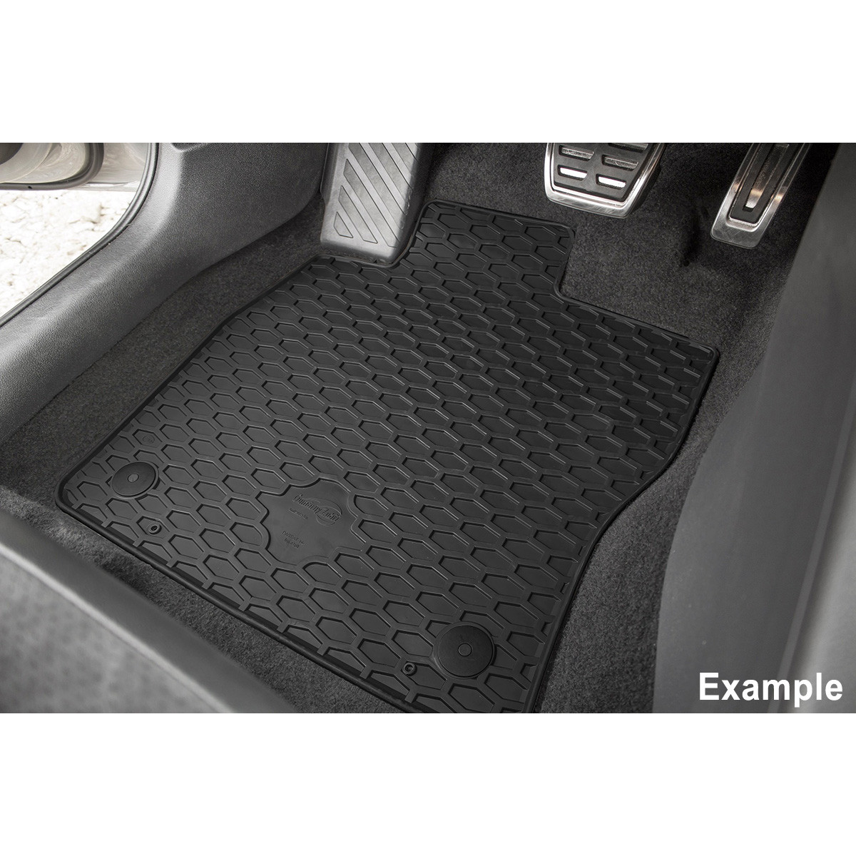 Rubber mats SKODA KODIAQ from 2017 4 pcs/ P221242 / black