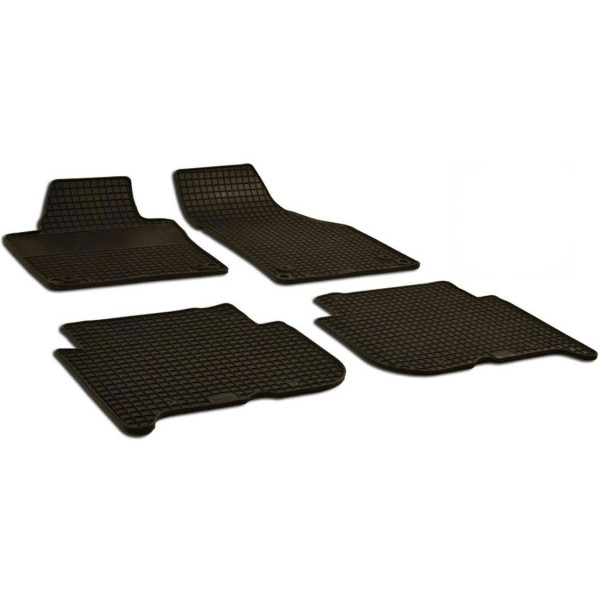 Rubber mats Volkswagen Touran (Round clips) 2003-2015,