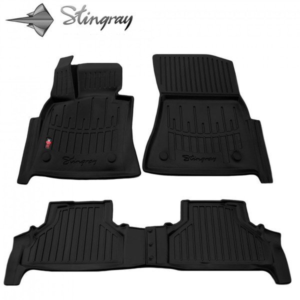 Rubber 3D mats BMW X5 E70 2006-2013, 4 pcs / black / 5027034 / higher edges