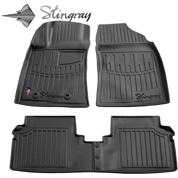 Rubber 3D mats TOYOTA Avensis T27 2009-2018, 4 pcs / black / 5022144 / higher edges