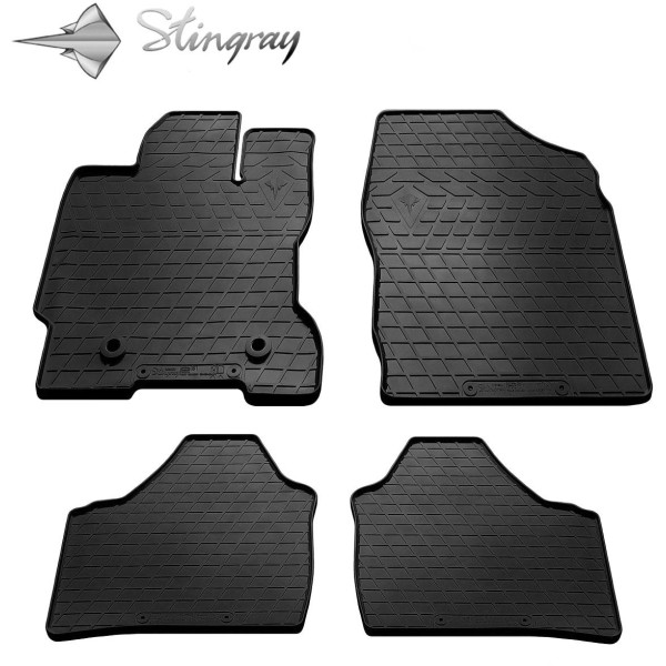 Rubber mats TOYOTA Prius NHW20 2003-2009, 4 pcs / 1022554