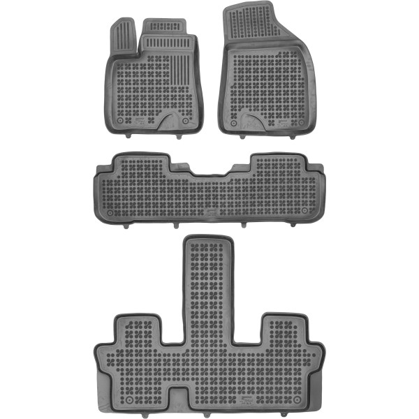 Rubber mats Toyota Highlander III (XU50), Hybrid 2013-2019