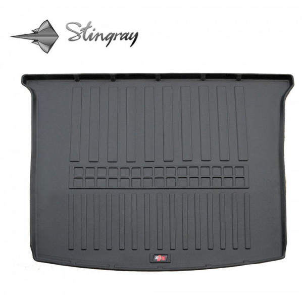 Rubber trunk mat VOLKSWAGEN Caddy III 2K 2003-2020 (short base, pass.vers., r. sliding door)