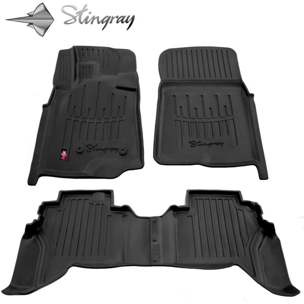 Rubber mats MITSUBISHI Pajero IV V80 2006-2021