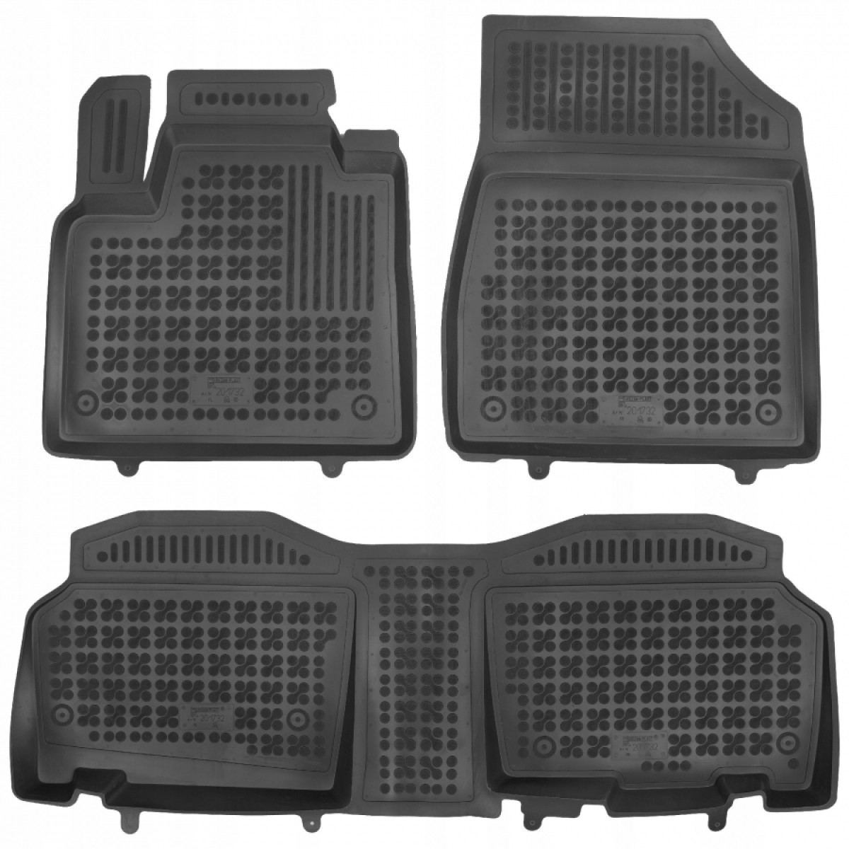 Rubber mats Mercedes T-Class W420 L1, FWD from 2022 (5 places)