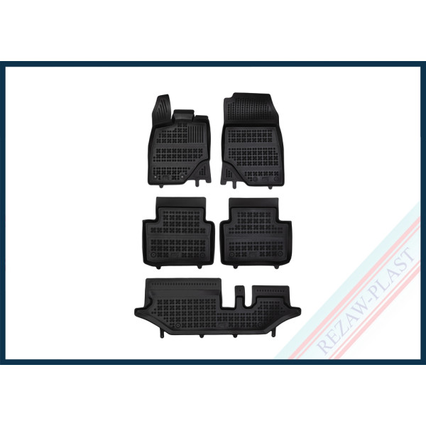 Rubber mats Peugeot 5008 III Hybrid (MHEV) from 2024 (7 places)