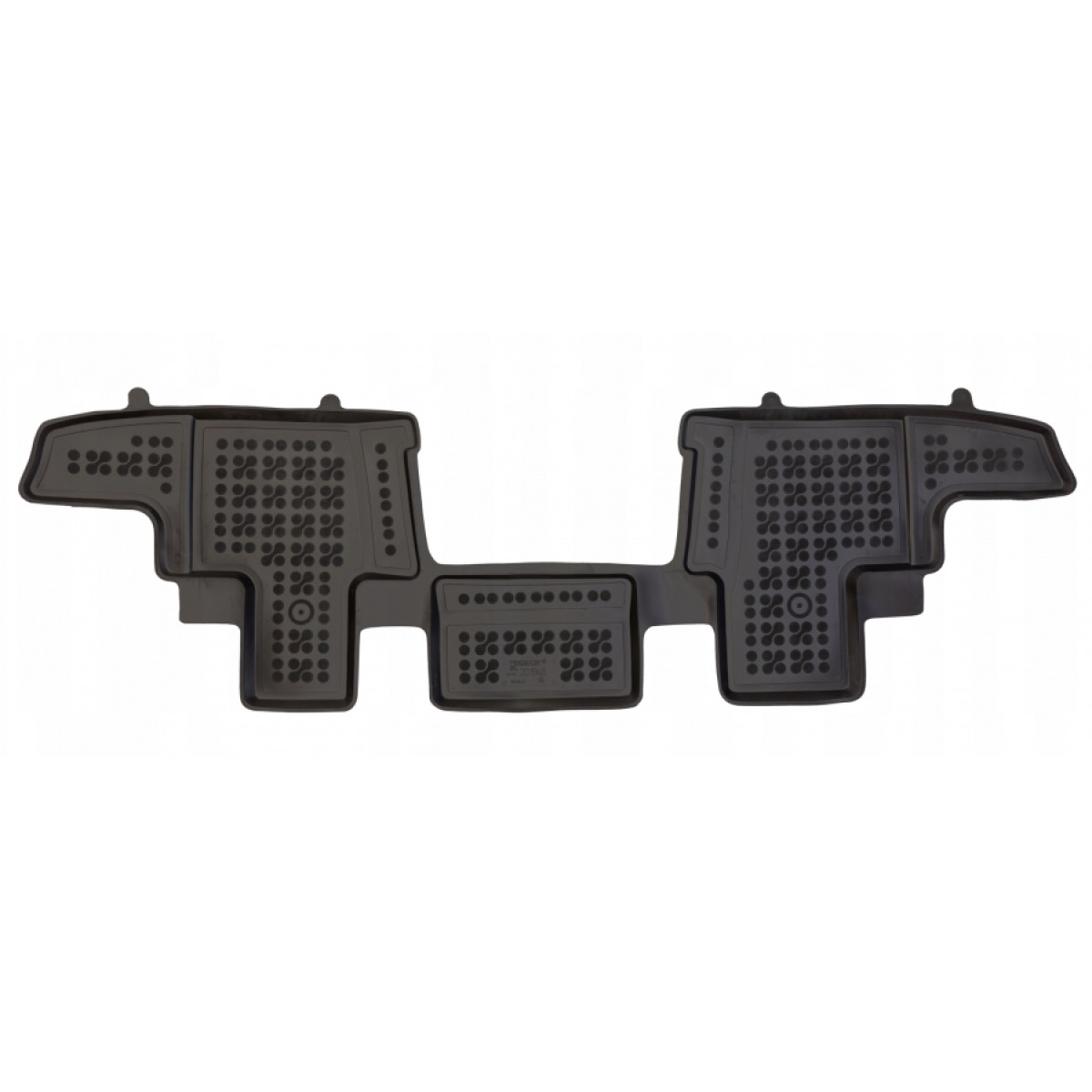 Rubber mats Renault Trafic III from 2021 (2 row, With floor air vents, doors opening on both sides, fixed (non-sliding) seats)
