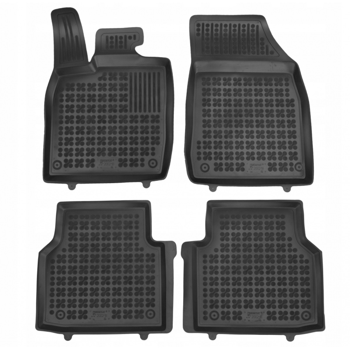 Rubber mats Skoda Enyaq Electric version from 2020 (with an integrated second-row seat tunnel)