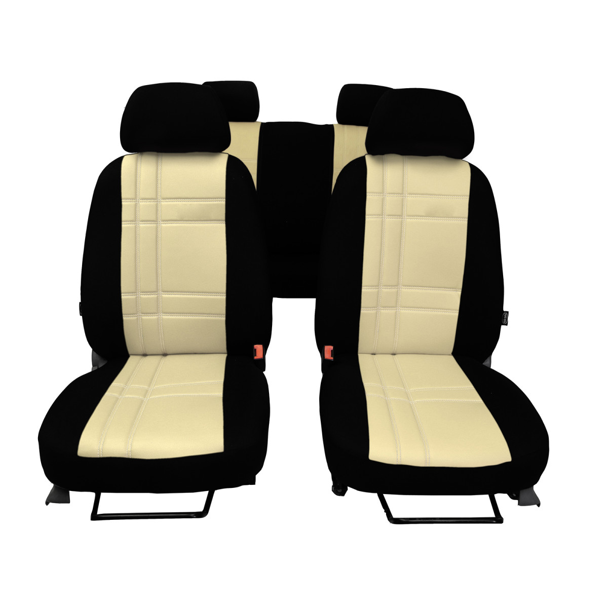 S-TYPE seat covers (eco leather) Ford Transit Double Cab VII 2014-2024 (7 places)