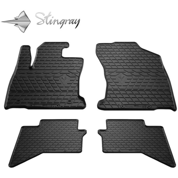 Rubber mats TOYOTA Hilux VIII Crew Cab 2015–>, 4 pcs / 1022174