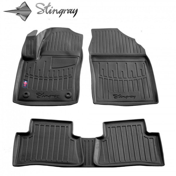 Rubber 3D mats TOYOTA C-HR from 2016 5 pcs / black / 5022135 / higher edges