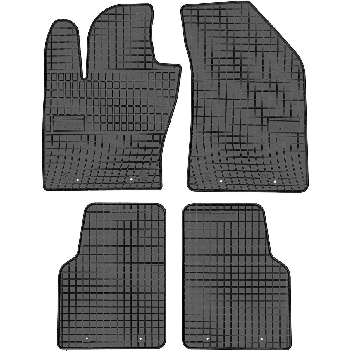 Rubber mats Jeep Compass from 2017 Rubber mats Jeep Compass from 2017