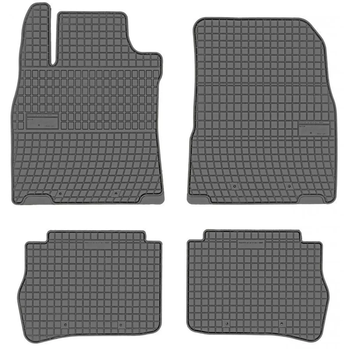 Rubber mats Nissan Tiida 2004-2012 Rubber mats Nissan Tiida 2004-2012