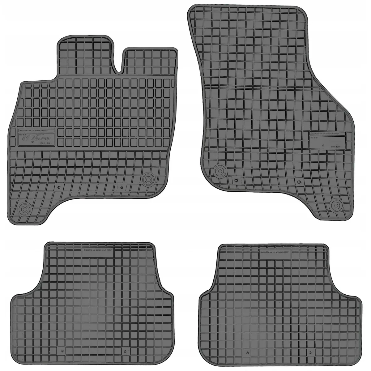 Rubber mats Volkswagen E-Golf from 2019 Rubber mats Volkswagen E-Golf from 2019