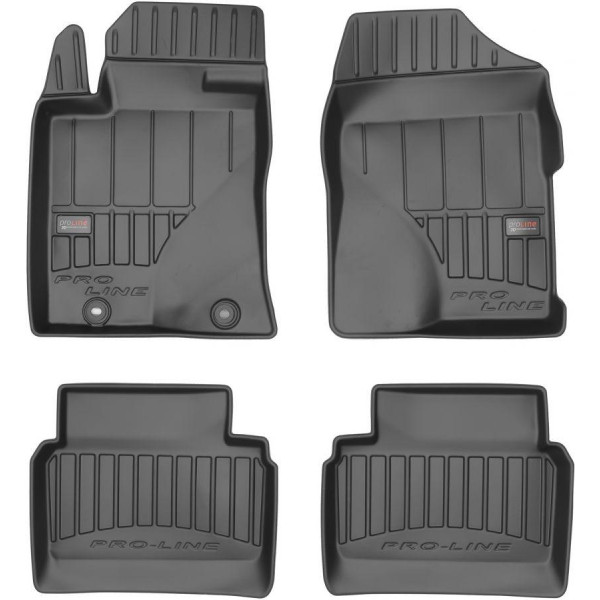 Rubber 3D mats TOYOTA Avensis T25 2003-2009, 5 pcs / black / 5022035 /  higher edges