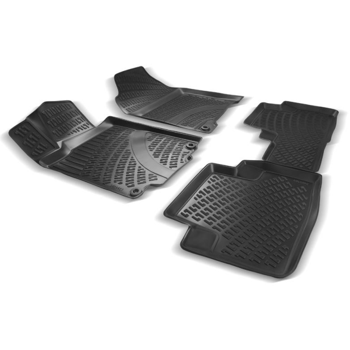 Rubber mats Rizline Honda CR-V 2013-2017 / black / higher edges Rubber mats Rizline Honda CR-V 2013-2017 / black / higher edges