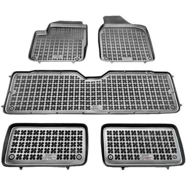 Rubber mats Volkswagen Sharan 7 places 1995-2010