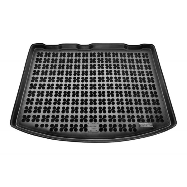 Rubber trunk mat Ford Kuga II from 2012 (bottom part / version with non-standard spare wheel)