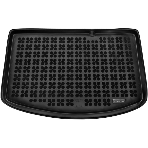 Rubber trunk mat Toyota Yaris Hybrid from 2014 (bottom part / version with non-standard spare wheel)