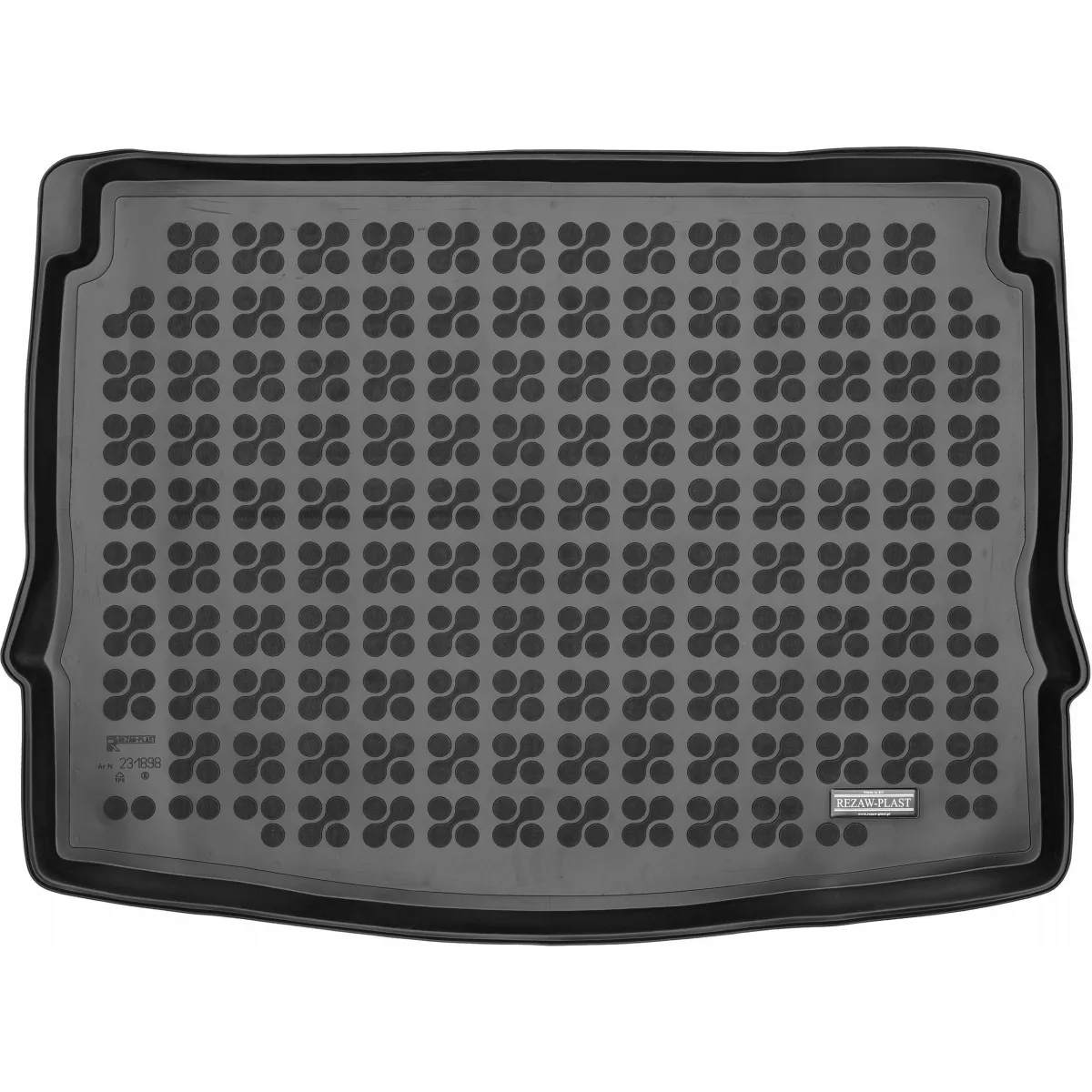 Rubber trunk mat Volkswagen ID.3 from 2019 (upper part) Rubber trunk mat Volkswagen ID.3 from 2019 (upper part)