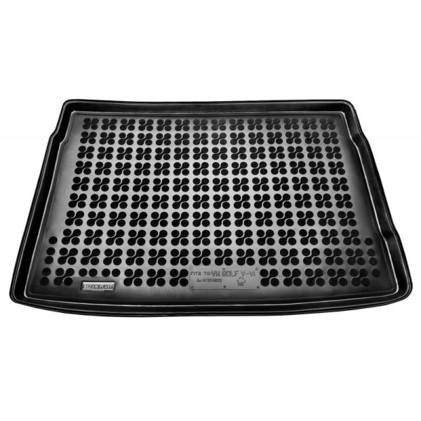 Rubber trunk mat Volkwagen Golf VI Hatchback 2008-2012 (version with standard spare wheel)