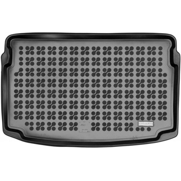 Rubber trunk mat Volkwagen Polo VI Hatchback from 2017 (one-level boot)