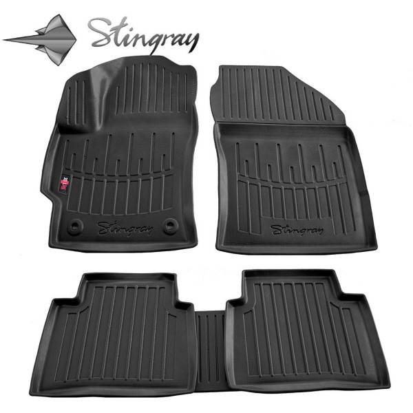 Rubber 3D mats TOYOTA Corolla E210 from 2018 5 pcs / black / 5022125 / higher edges