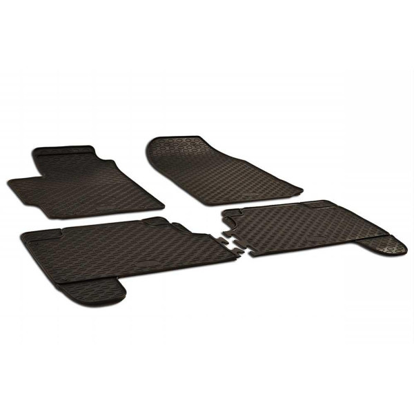 Rubber mats TOYOTA Yaris 2006-2010, from 2011 4 pcs / 214763 / black