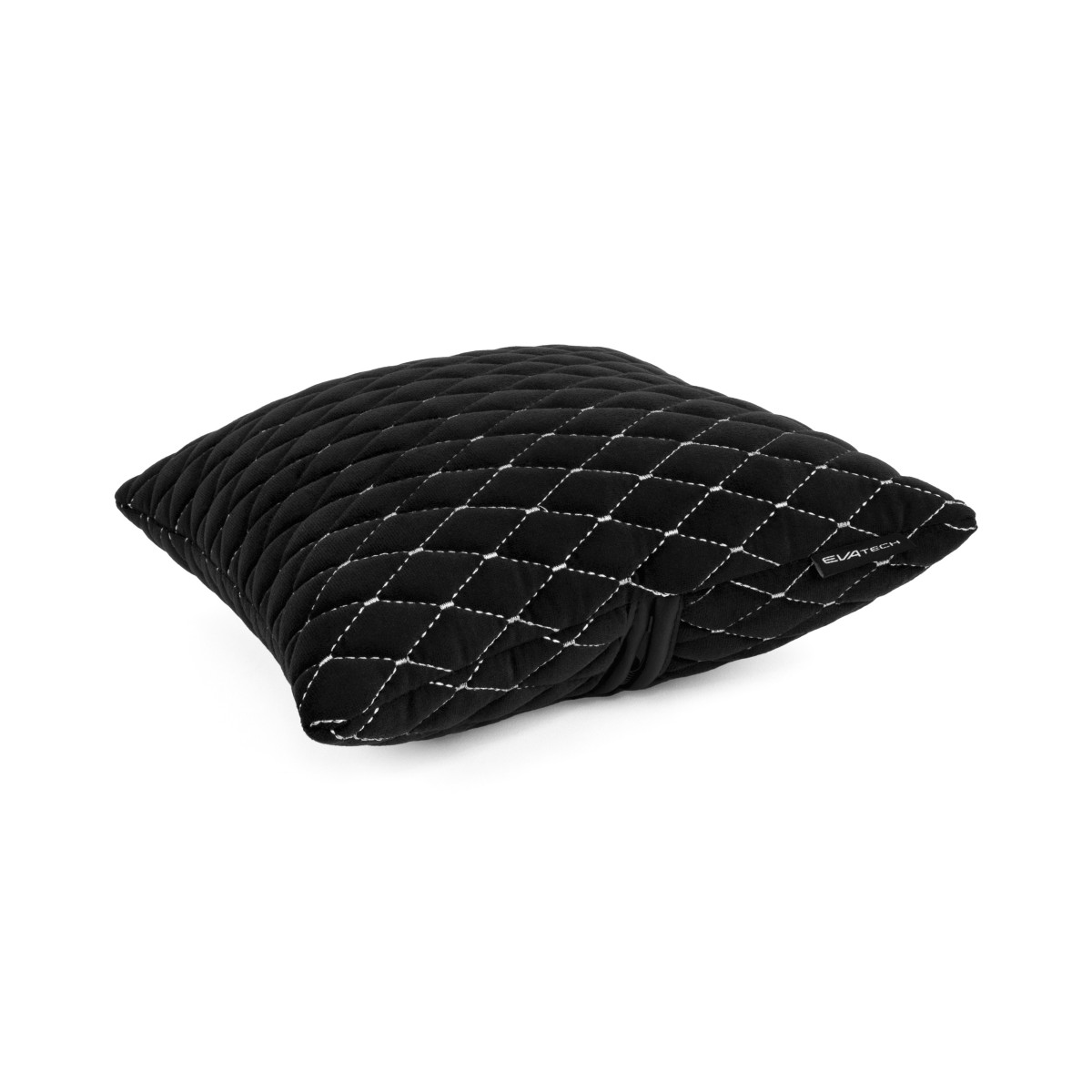 EVAtech Car Pillow 30x30 cm - black / white stitches EVAtech Car Pillow 30x30 cm - black / white stitches