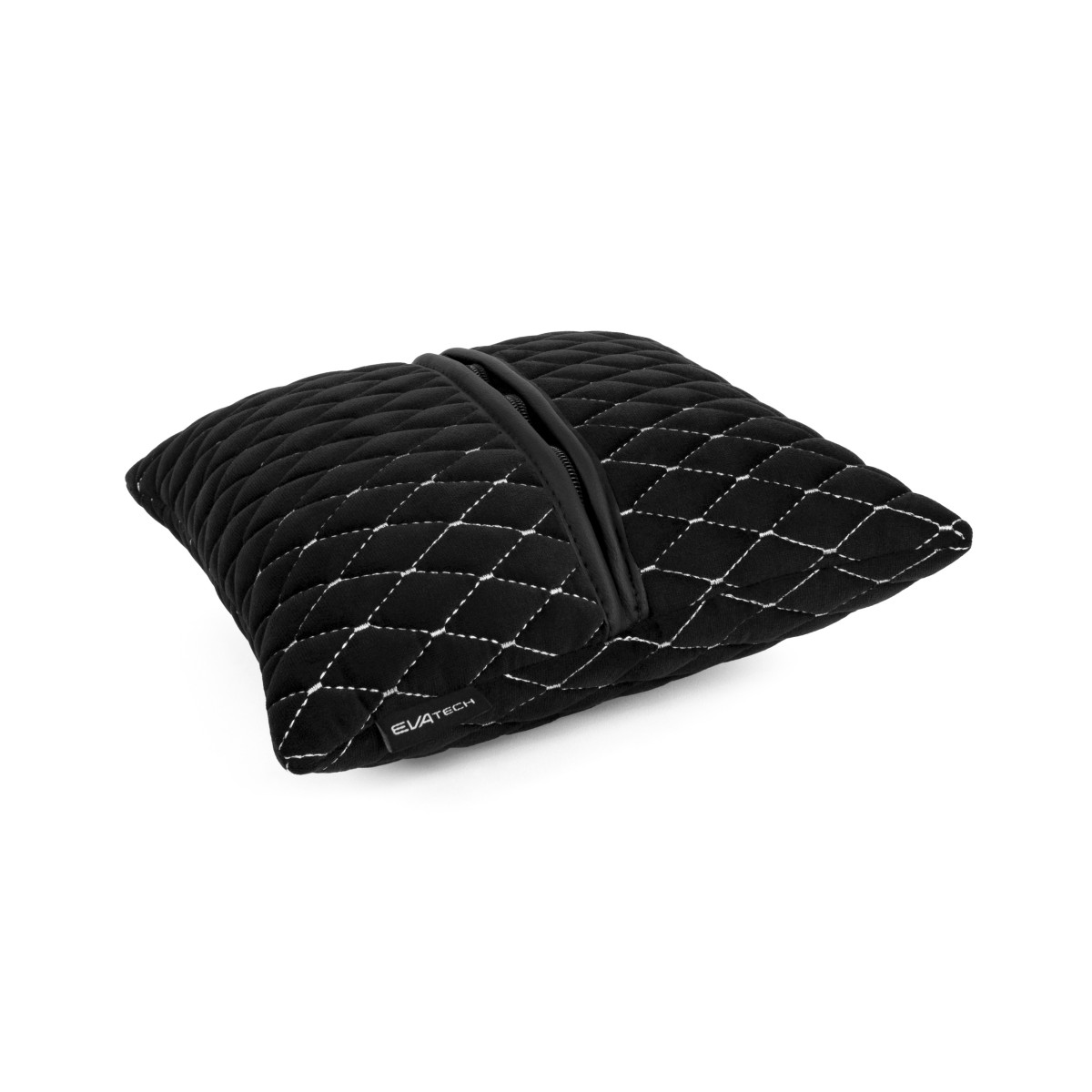 EVAtech Car Pillow 30x30 cm - black / white stitches EVAtech Car Pillow 30x30 cm - black / white stitches