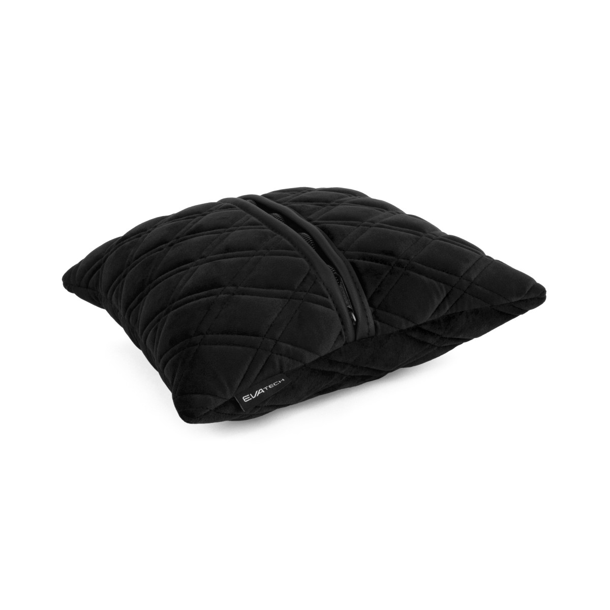 EVAtech Car Pillow 30x30 cm - black / black stitches EVAtech Car Pillow 30x30 cm - black / black stitches
