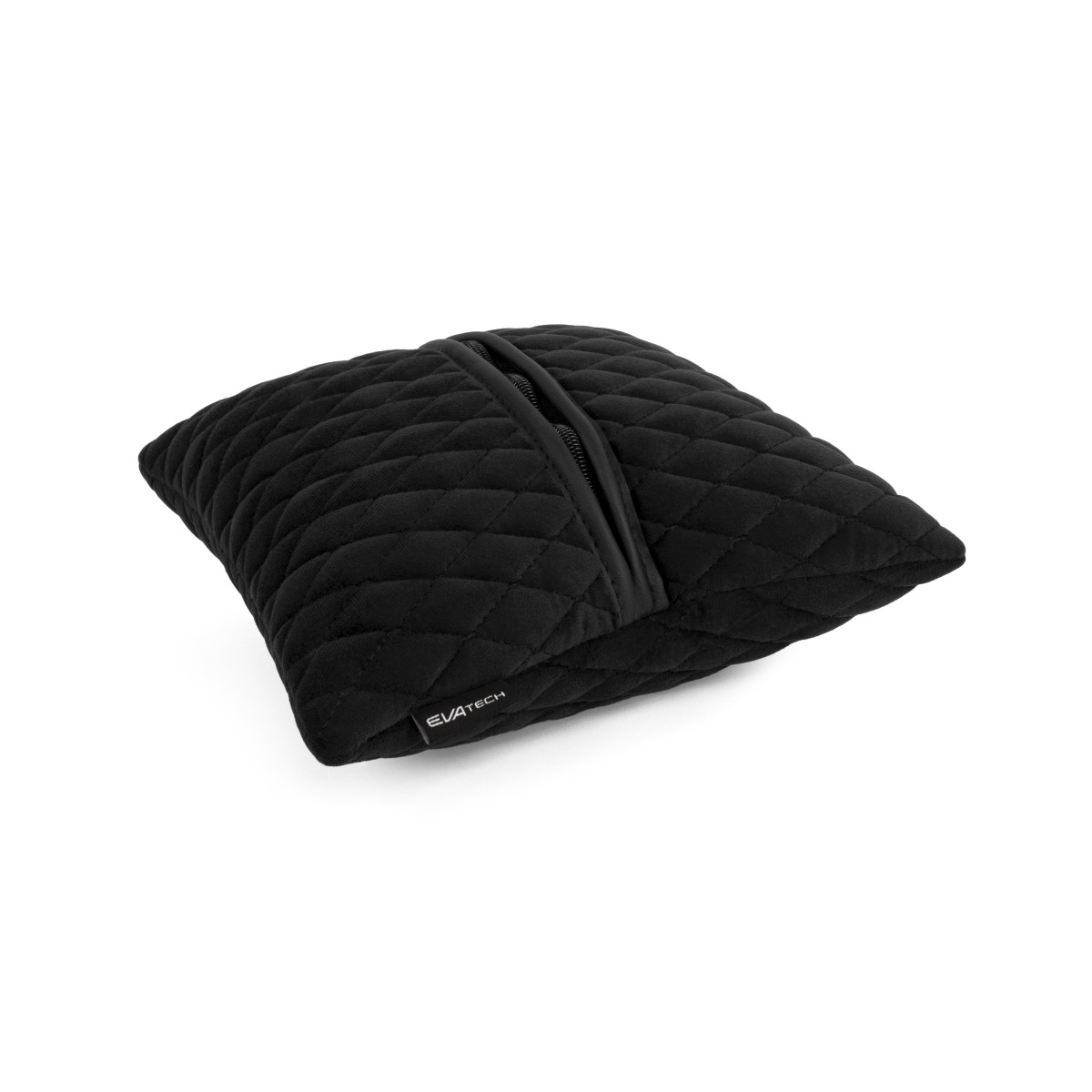 EVAtech Car Pillow 30x30 cm - black / black stitches EVAtech Car Pillow 30x30 cm - black / black stitches