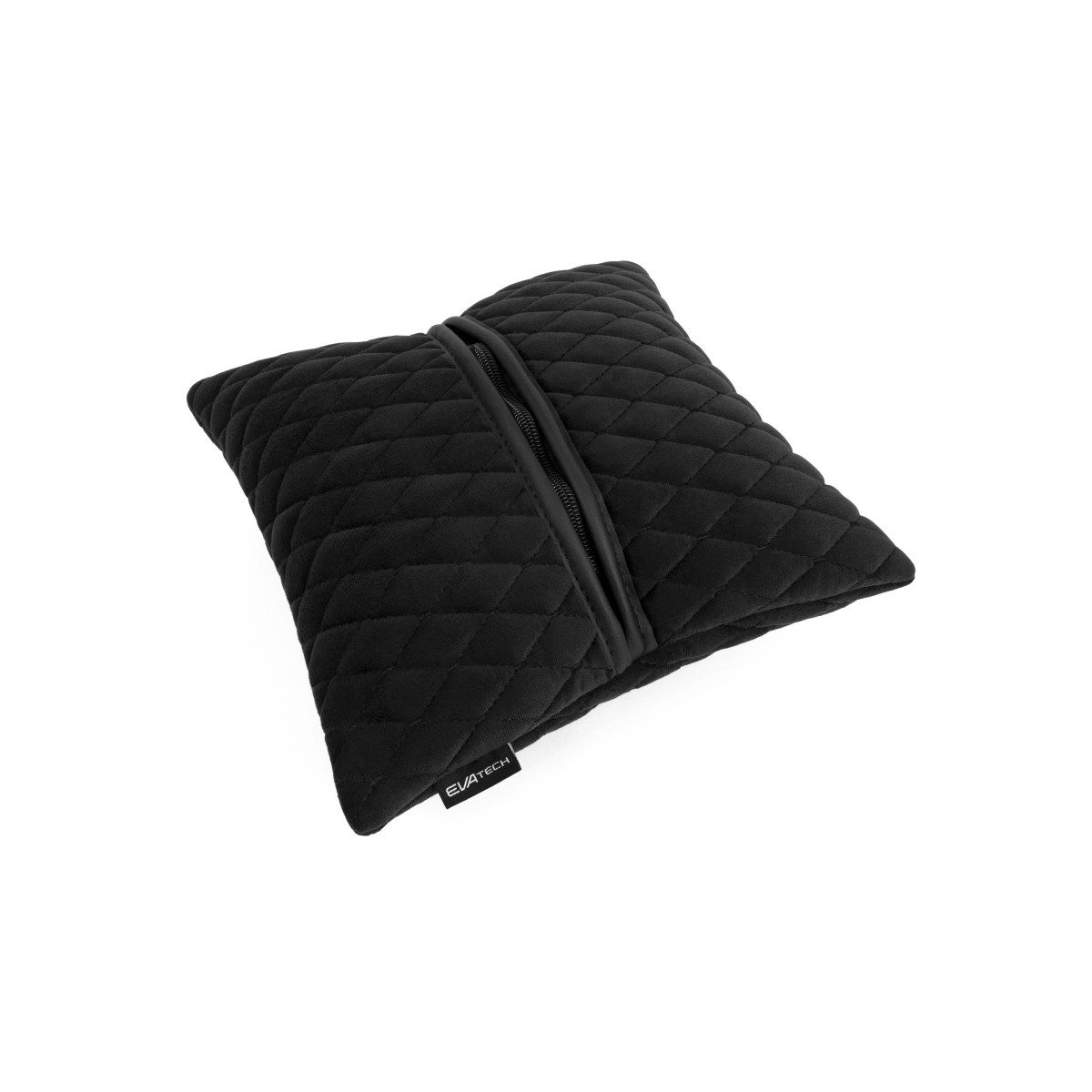 EVAtech Car Pillow 30x30 cm - black / black stitches EVAtech Car Pillow 30x30 cm - black / black stitches