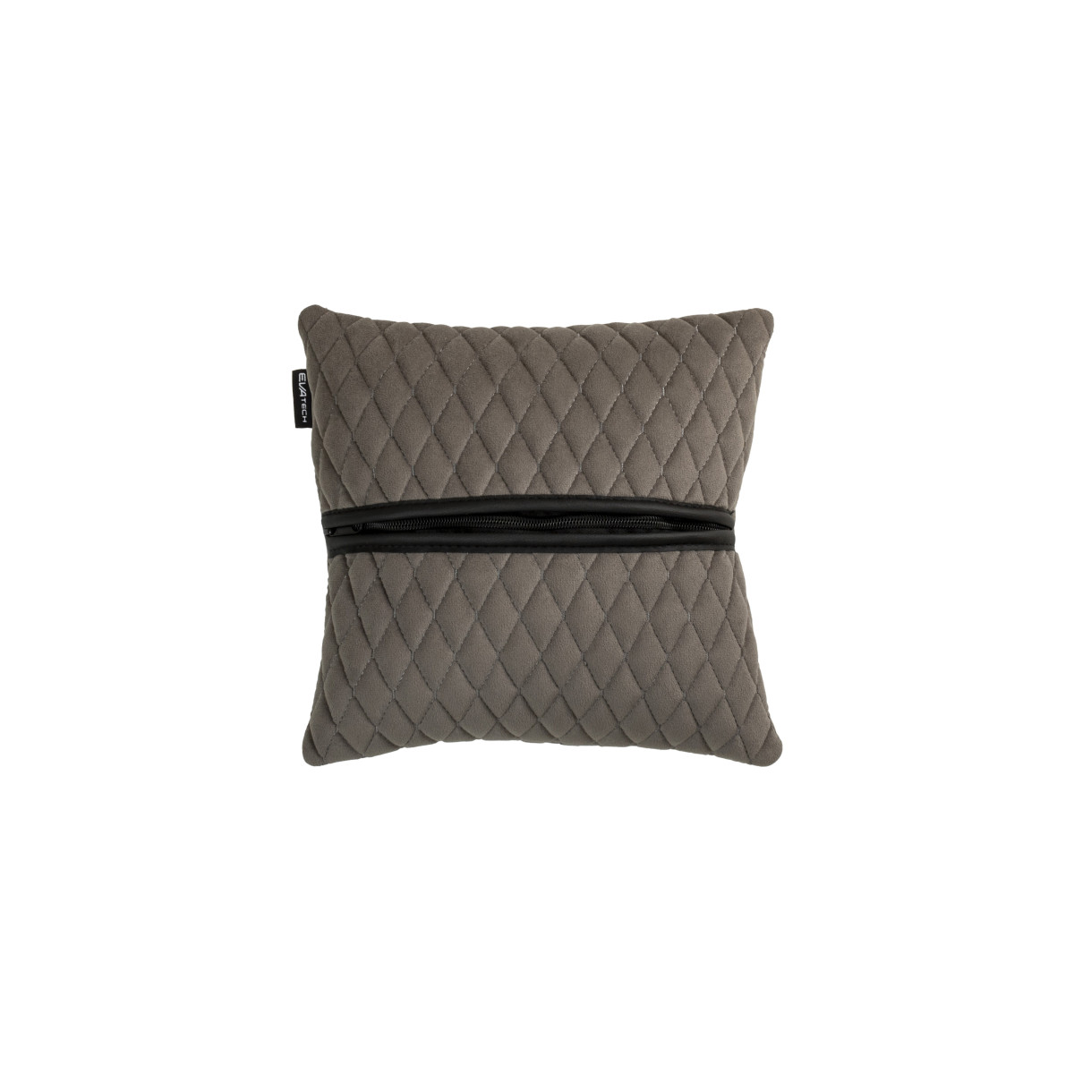EVAtech Car Pillow 30x30 cm - black / black stitches EVAtech Car Pillow 30x30 cm - black / black stitches