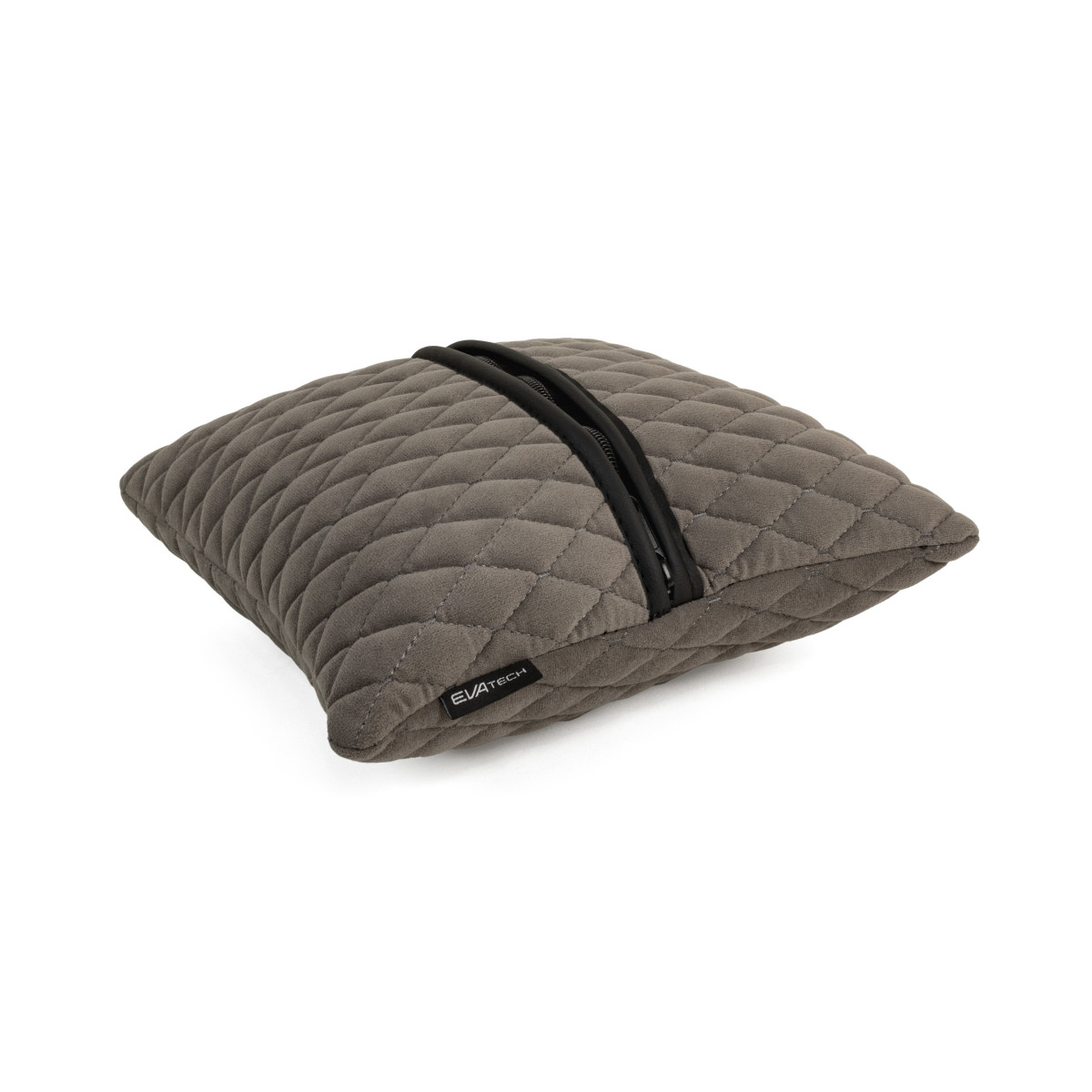 EVAtech Car Pillow 30x30 cm - black / black stitches EVAtech Car Pillow 30x30 cm - black / black stitches