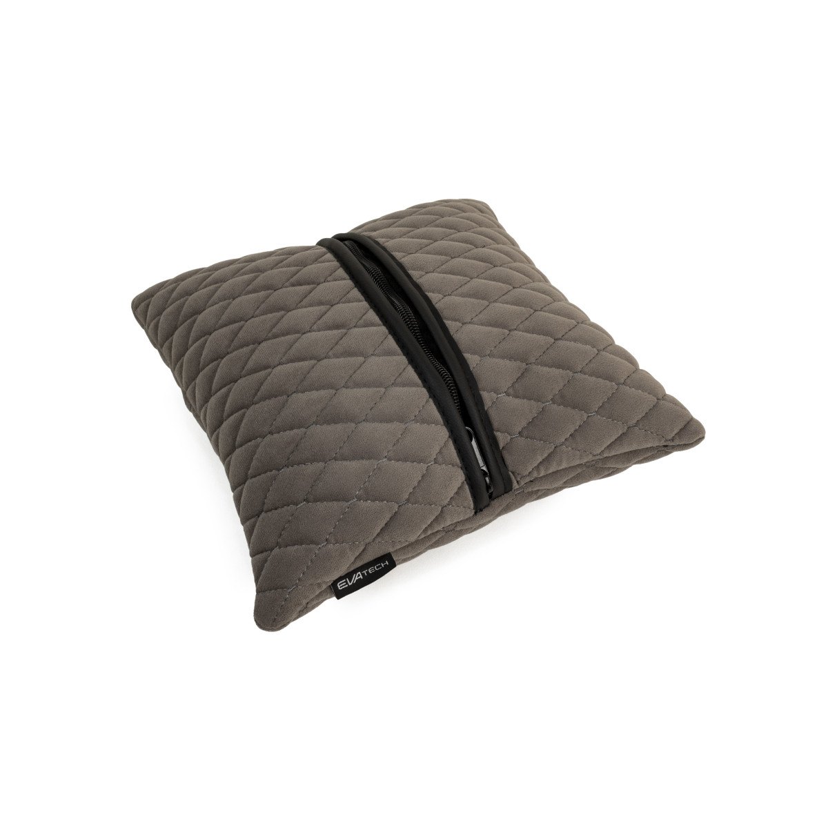 EVAtech Car Pillow 30x30 cm - black / black stitches EVAtech Car Pillow 30x30 cm - black / black stitches