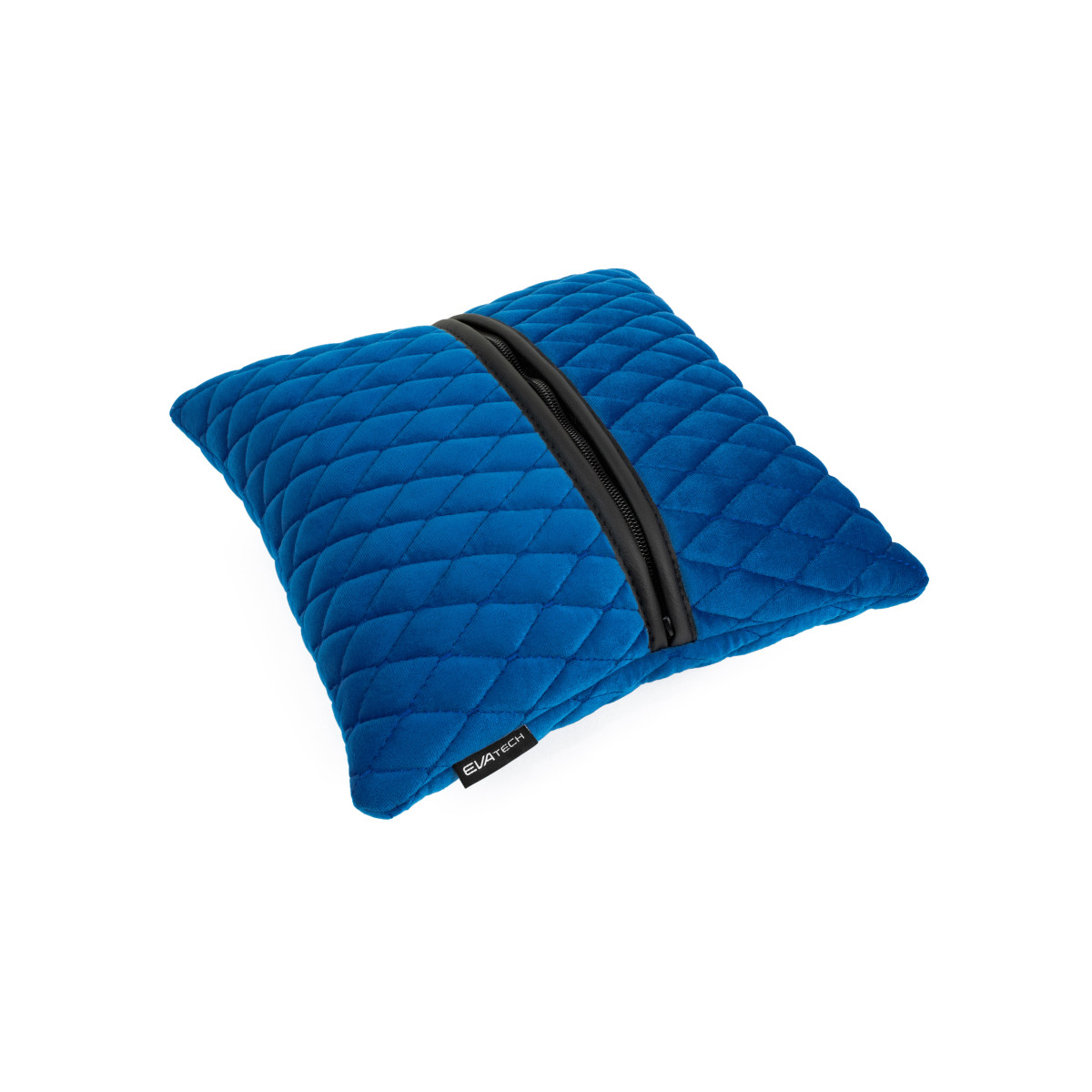 EVAtech Car Pillow 30x30 cm - blue / blue stitches EVAtech Car Pillow 30x30 cm - blue / blue stitches
