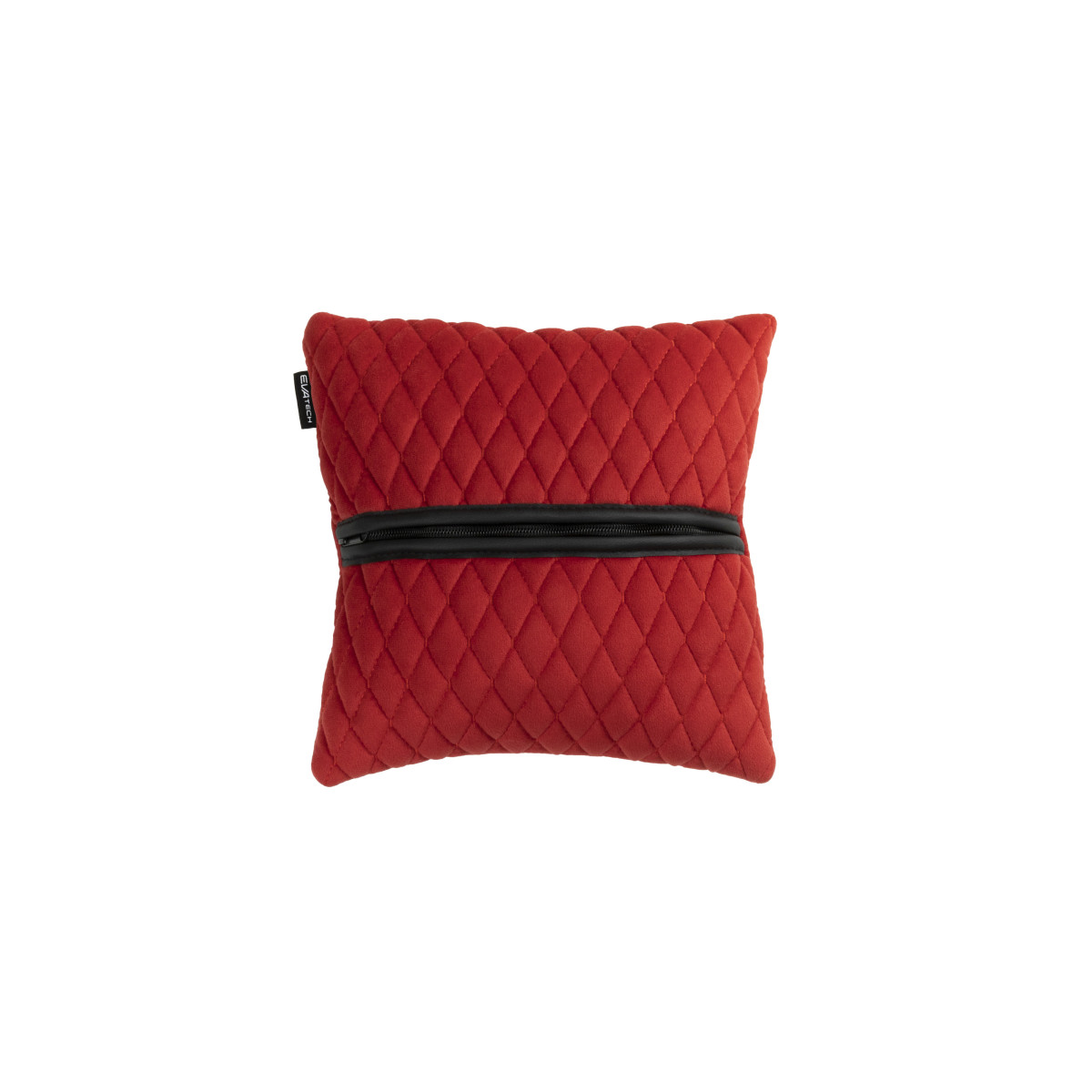 EVAtech Car Pillow 30x30 cm - red / red stitches EVAtech Car Pillow 30x30 cm - red / red stitches