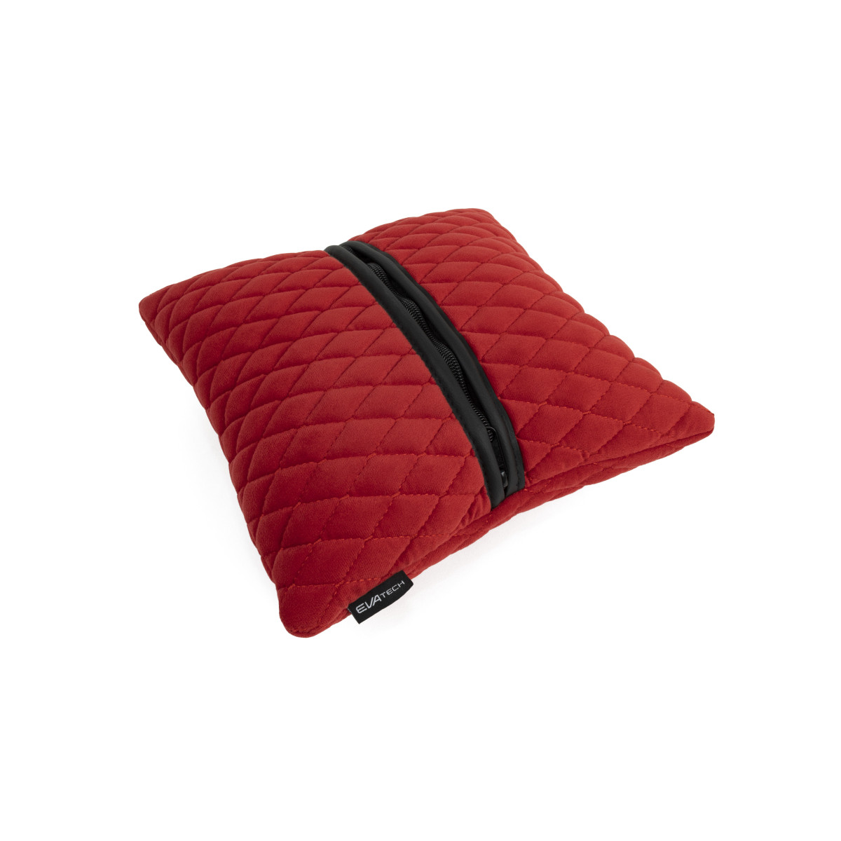 EVAtech Car Pillow 30x30 cm - red / red stitches EVAtech Car Pillow 30x30 cm - red / red stitches