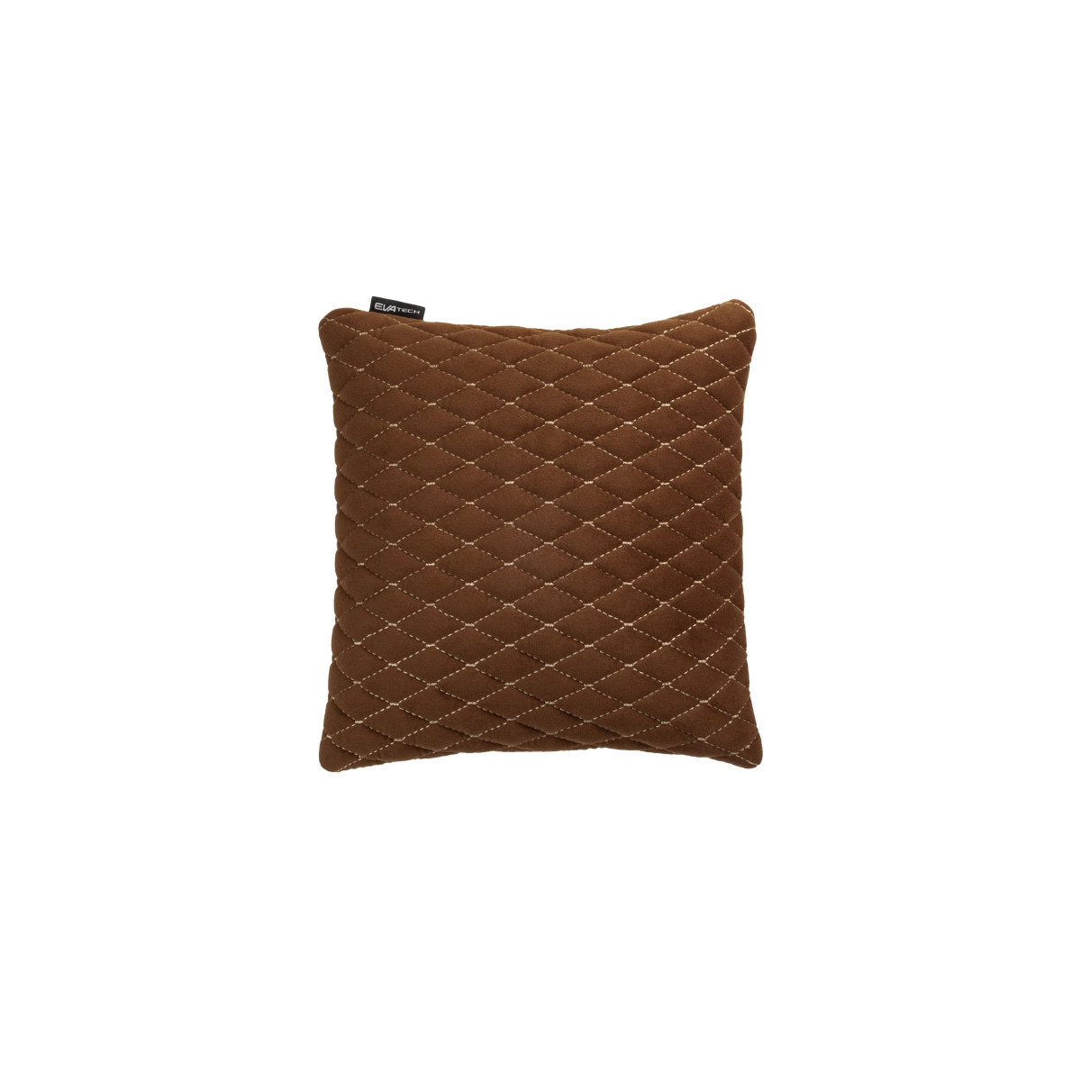 EVAtech Car Pillow 30x30 cm - brown / brown stitches EVAtech Car Pillow 30x30 cm - brown / brown stitches