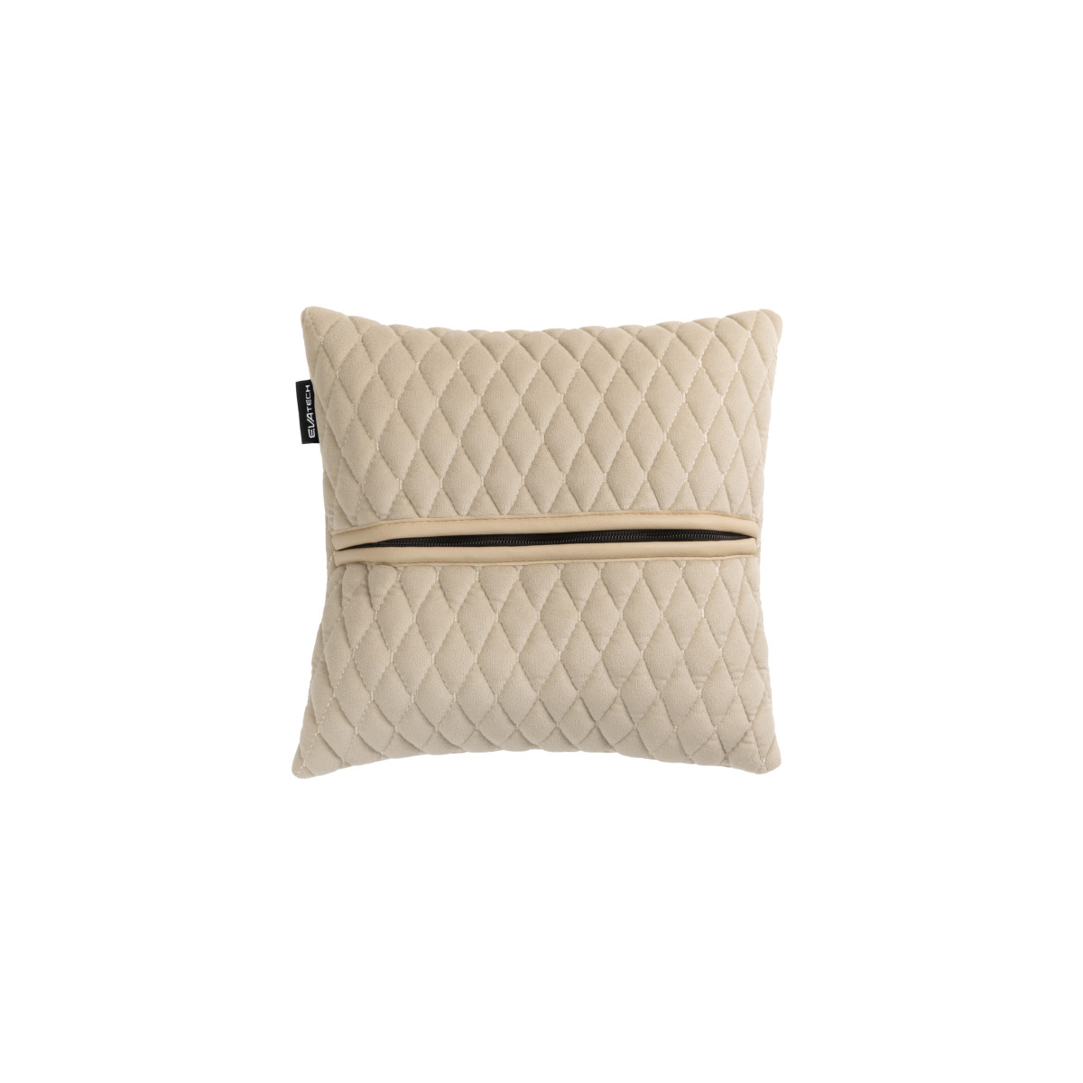 EVAtech Car Pillow 30x30 cm - beige / beige stitches EVAtech Car Pillow 30x30 cm - beige / beige stitches