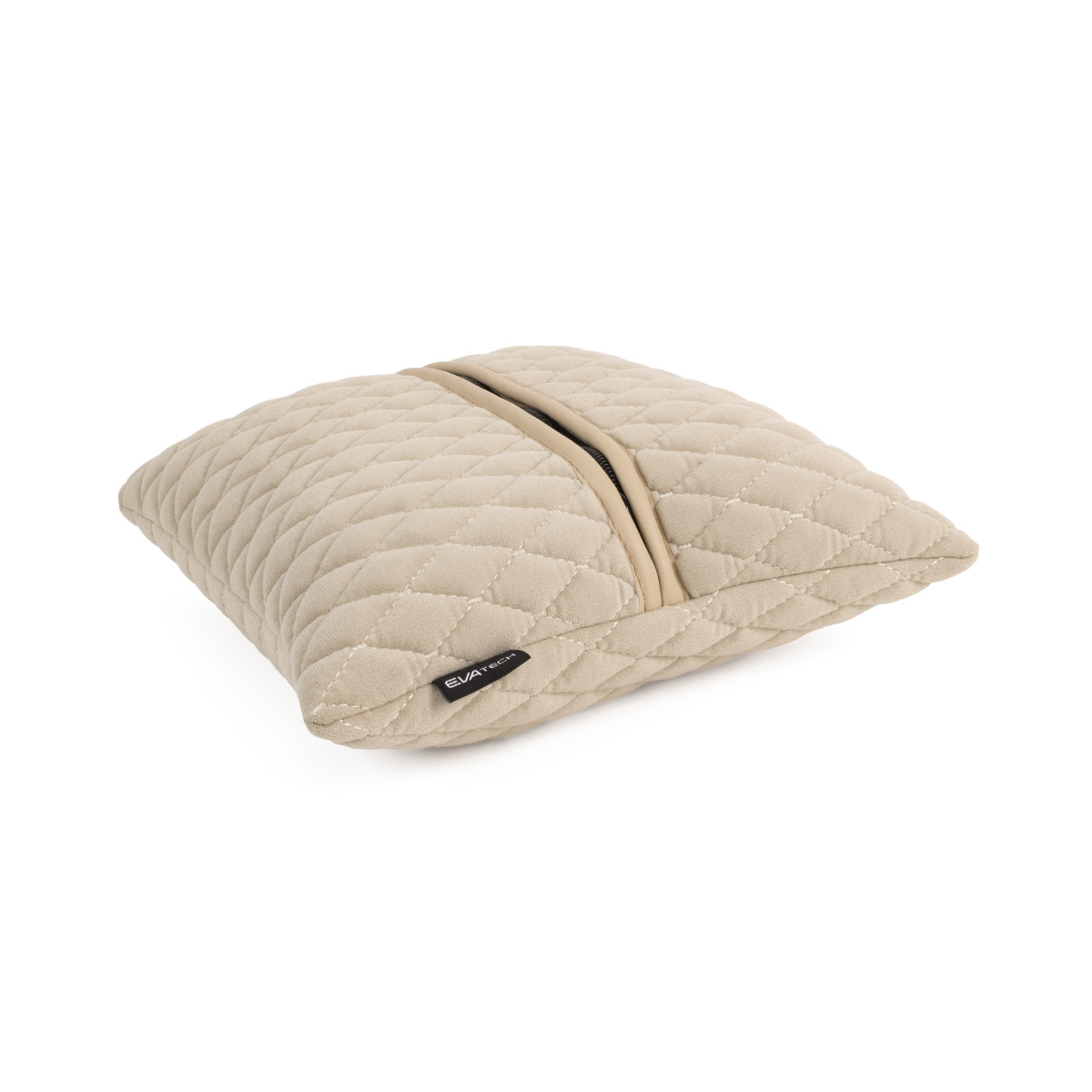 EVAtech Car Pillow 30x30 cm - beige / beige stitches EVAtech Car Pillow 30x30 cm - beige / beige stitches