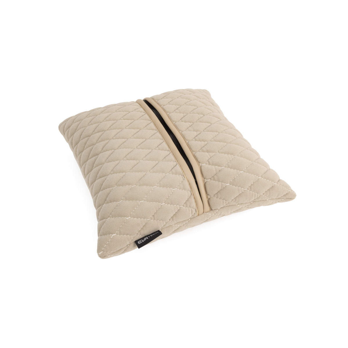 EVAtech Car Pillow 30x30 cm - beige / beige stitches EVAtech Car Pillow 30x30 cm - beige / beige stitches