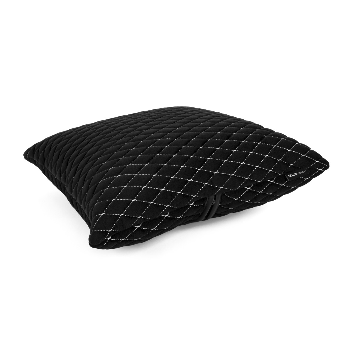 EVAtech Car Pillow 40x40 cm - black / white stitches EVAtech Car Pillow 40x40 cm - black / white stitches